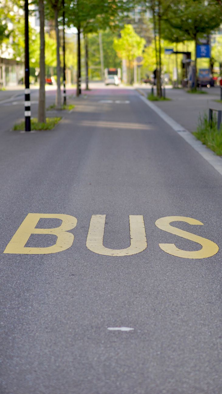 bus lane marking
