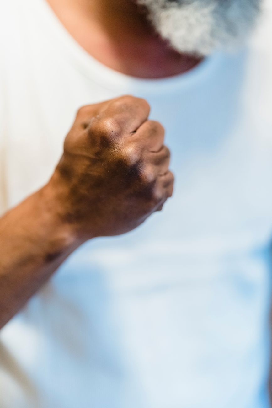 hand ready to punch