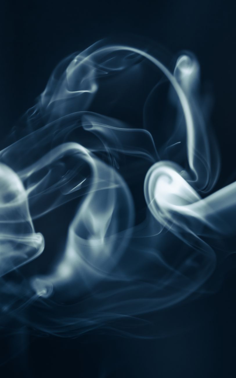 smooth smoke on black background