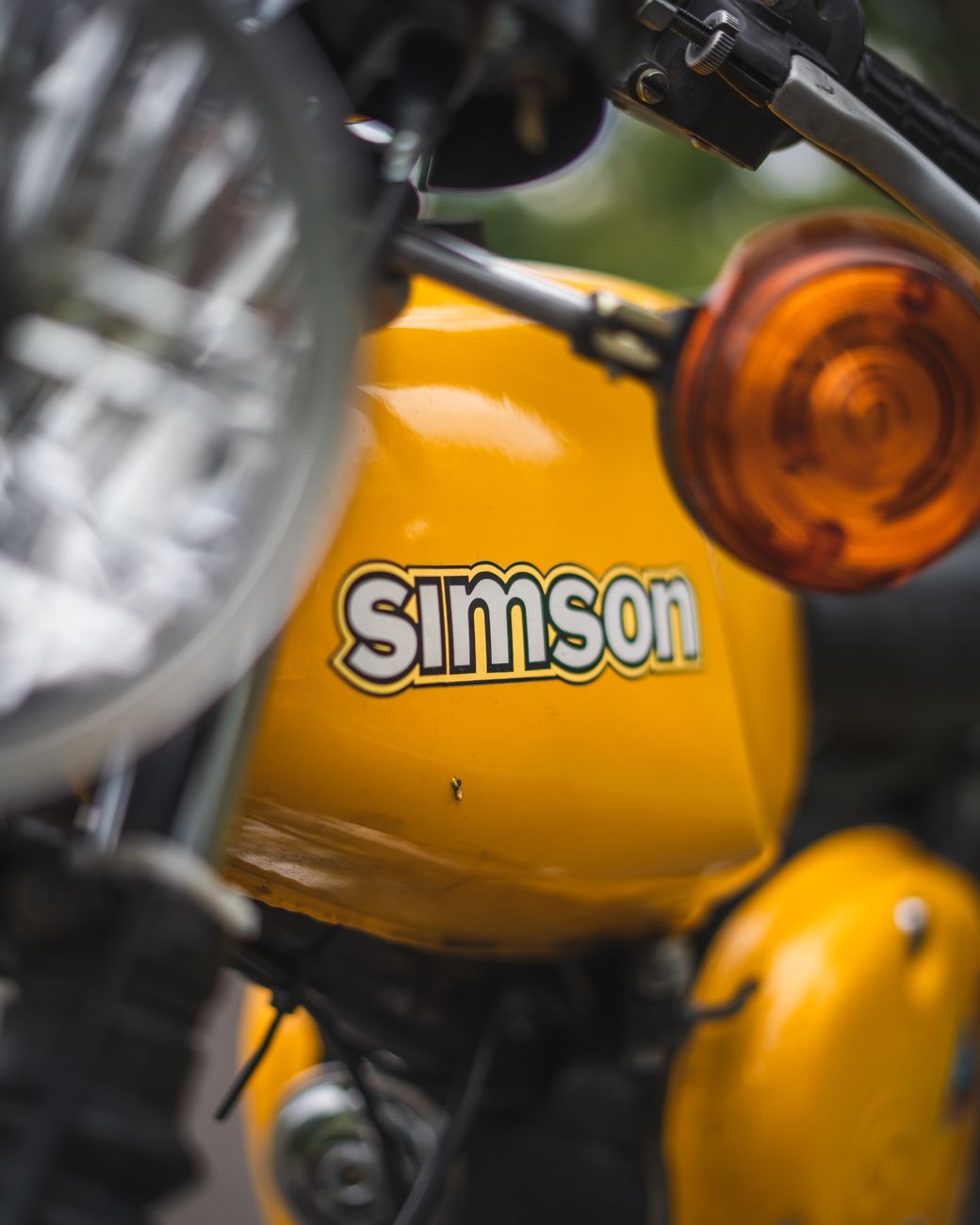 simson logo on motorbike